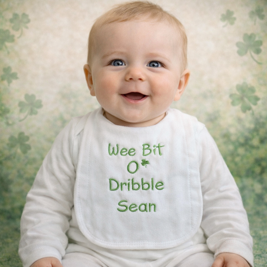 Personalized Embroidered Dribble Diaper