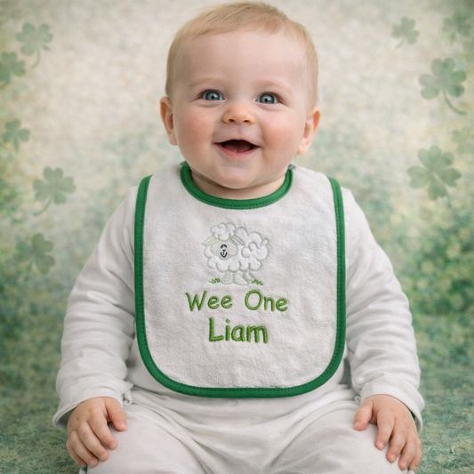 Personalized Sheep Cotton Bib