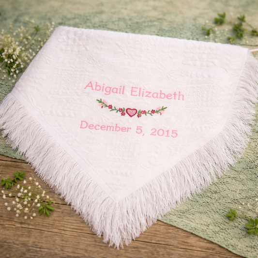 Personalized Embroidered Blanket