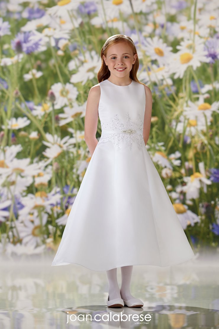 Sleeveless Satin A-line Flower Girl Communion Dress Faith and Begorra Sleeveless Satin A-line Flower Girl Communion Dress Faith and Begorra