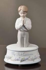 Boy Musical Communion Figurine Roman