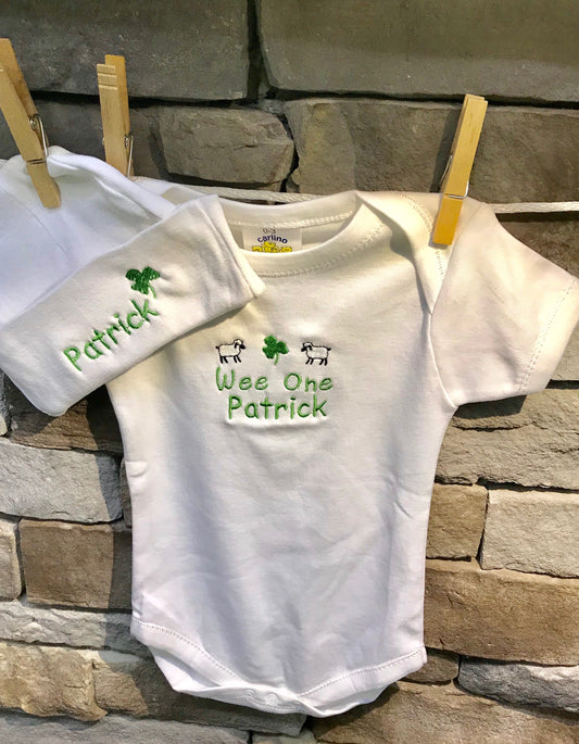 Personalized Embroidered Wee One Knit Hat