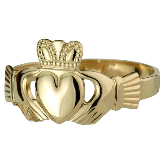 10K Gold Claddagh Ring Solvar