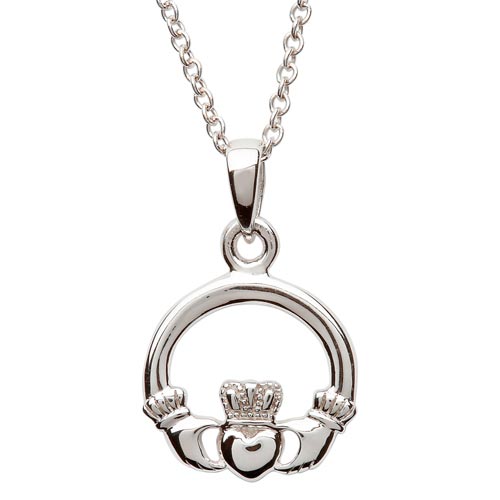 Sterling Silver Claddagh Pendant
