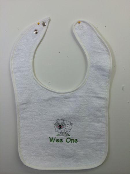 Sheep Snap Terry Bib