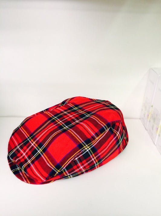 Infant's Red Plaid Irish Cap