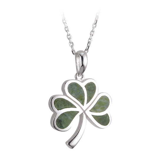 Sterling Silver Connemara Shamrock Pendant