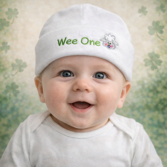 Embroidered Baby Knit Hat
