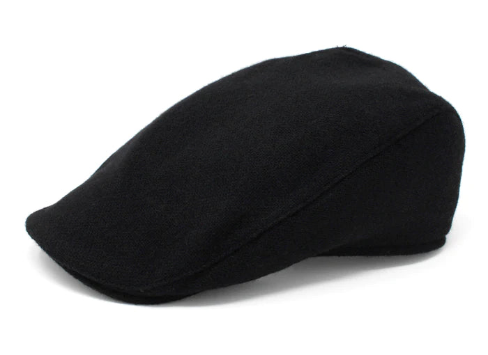Donegal Touring Cap Solid Black by Hanna Hats
