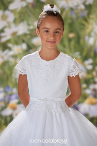 Lace Tulle and Satin A-line Communion Dress