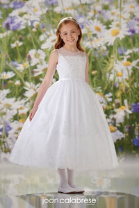 Sleeveless Lace and Tulle Flower Girl Communion Dress