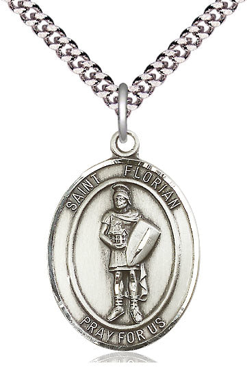 Saint Florian Oval Medal