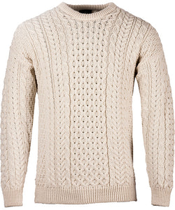 Irish Aran Knit Sweater Crewneck