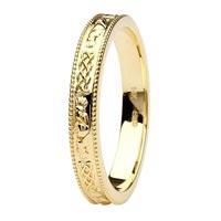 14K gold Wedding Band Shanore Claddagh Celtic Weave