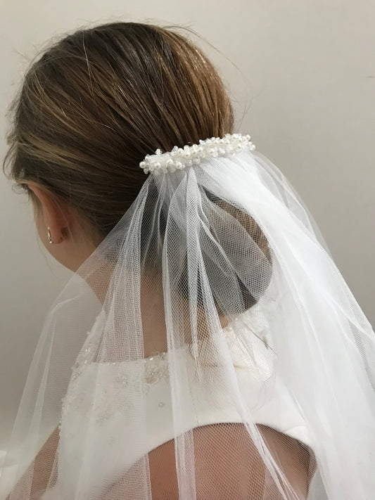 First Holy Communion Clip Veil