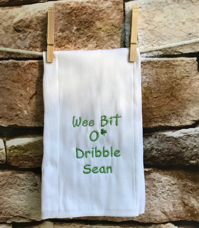 Personalized Embroidered Dribble Diaper