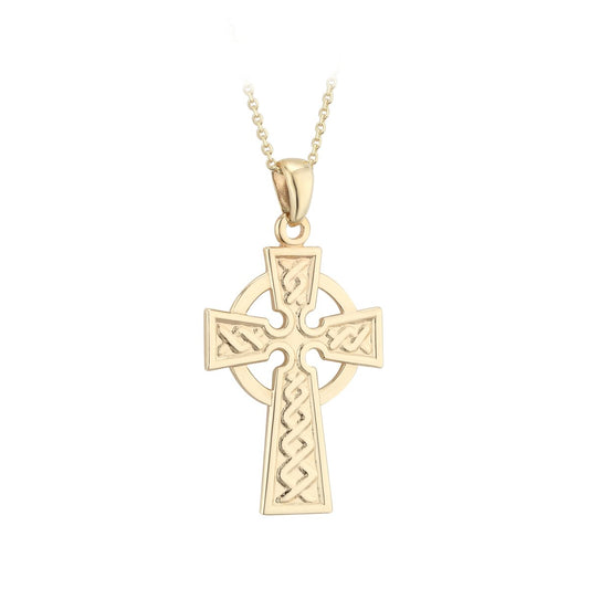 10K Gold Celtic Cross Solvar Jewelry