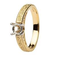 14K Gold Engagement Ring Mount Shanore
