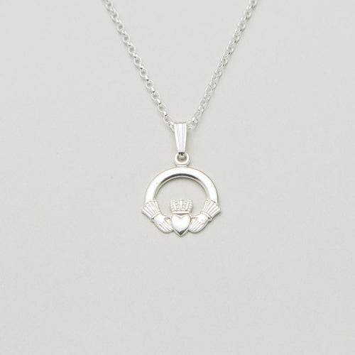 Sterling Silver Claddagh Necklace