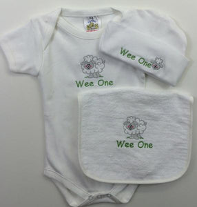 Sheep Embroidered set Wee Irish Baby