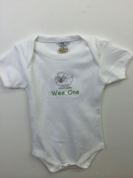Sheep Onesie Embroidered Wee Irish Baby