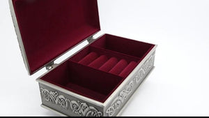 Large Mullingar Pewter Jewelry Box