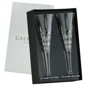 Galway Crystal Longford Romance Flutes