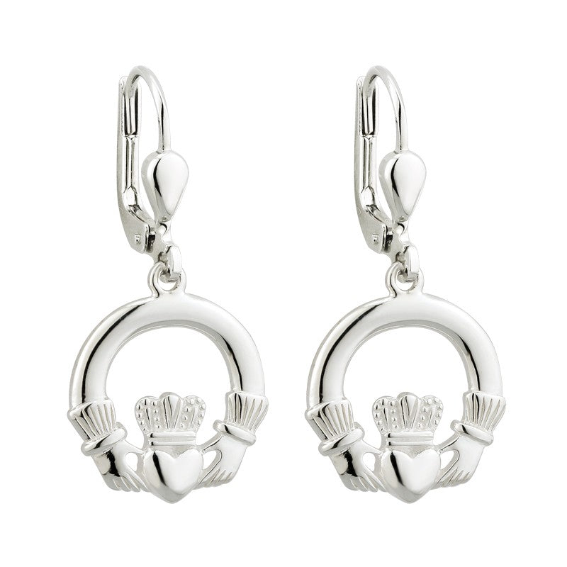 Sterling Silver Claddagh Earrings