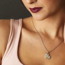 Load image into Gallery viewer, Claddagh Heart Pendant Encrusted With Swarovski Crystals