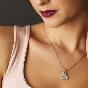Trinity Necklace Encrusted With Swarovski Crystals