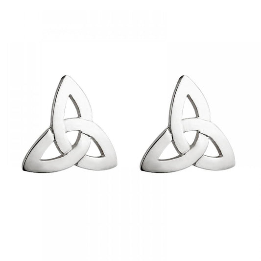 Sterling Silver Trinity Knot Earrings Small